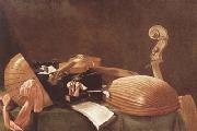 BASCHENIS, Evaristo Still Life with Musical Insteruments (mk08) oil